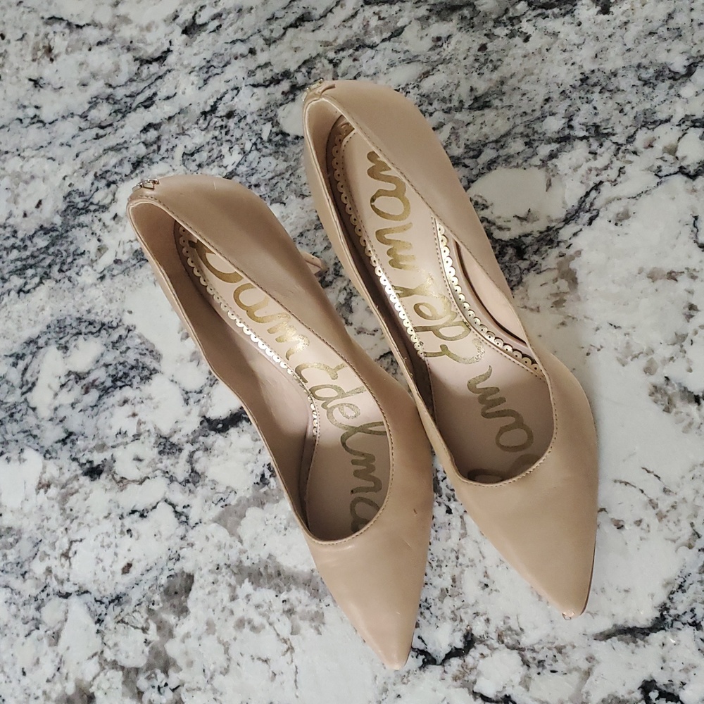 Leather Hazel Tan Sam Edelman Heels - Picture 10 of 10